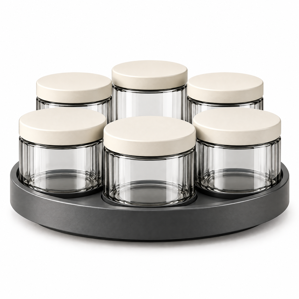 Velnarden™ Rotating Spice Jar Organizer Set