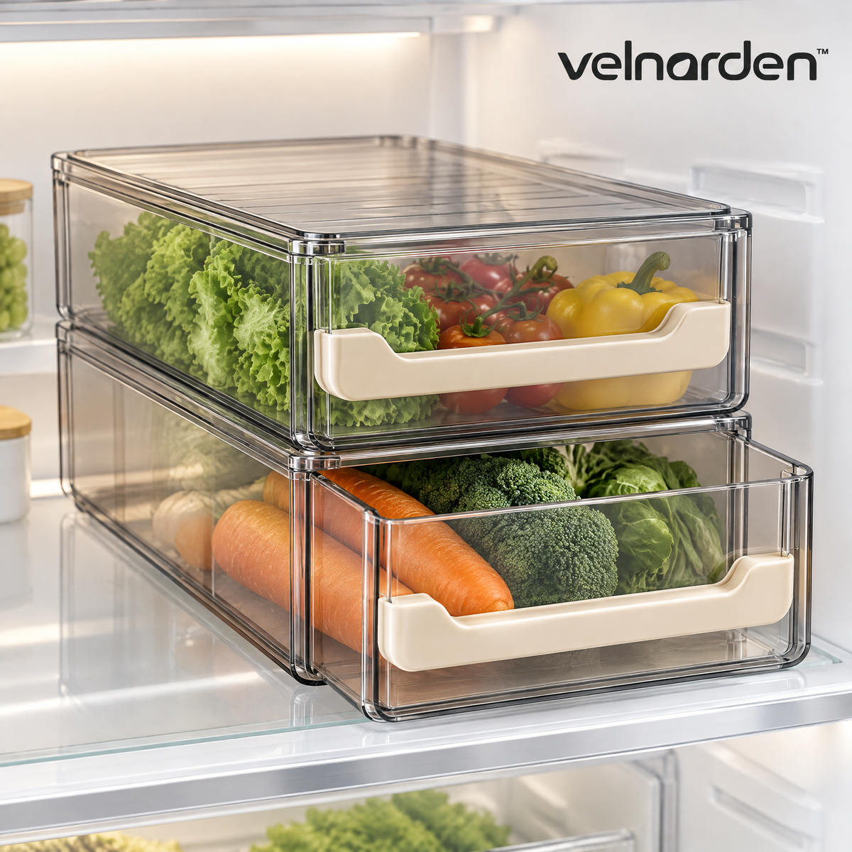 Velnarden™ Stackable Refrigerator Storage Drawers