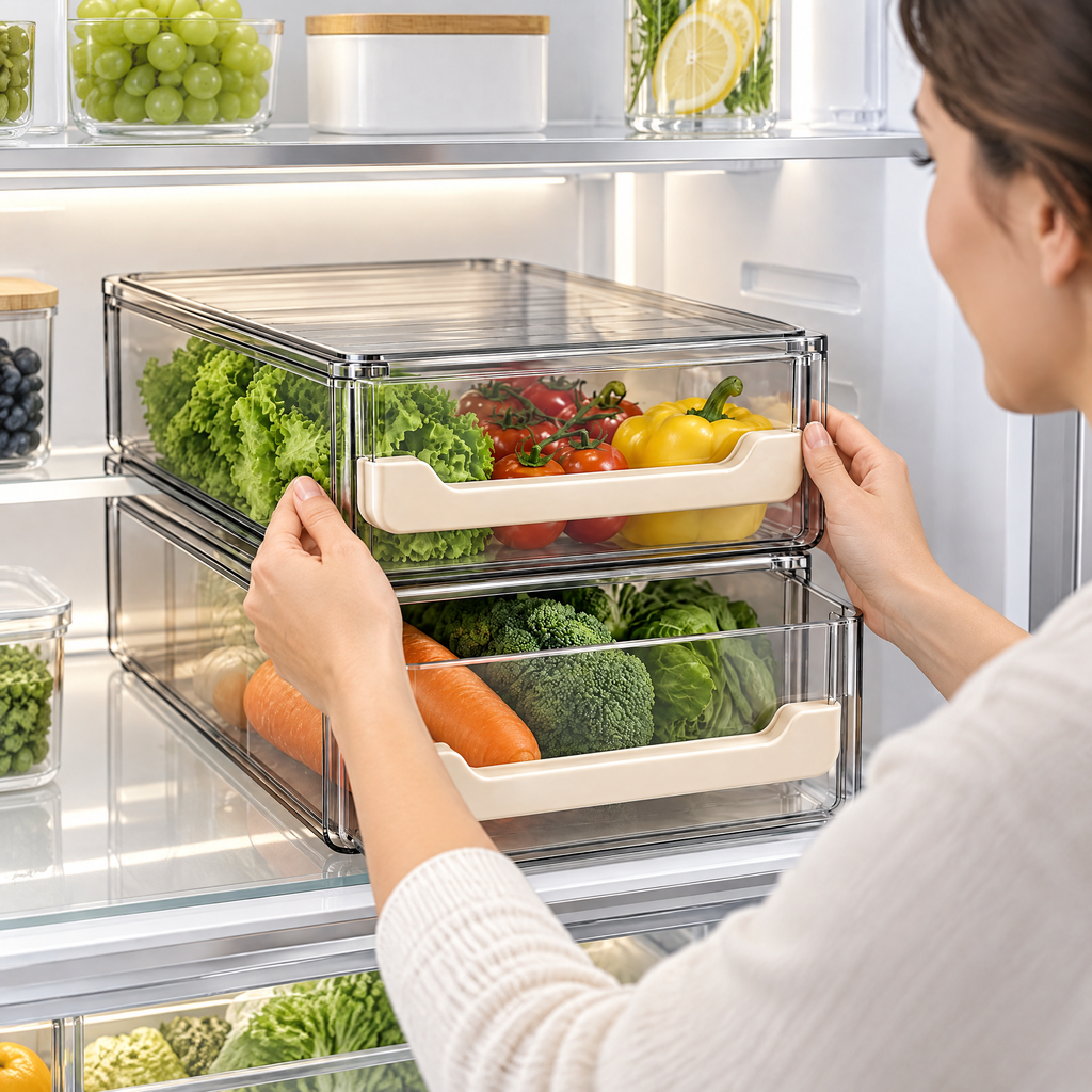 Velnarden™ Stackable Refrigerator Storage Drawers