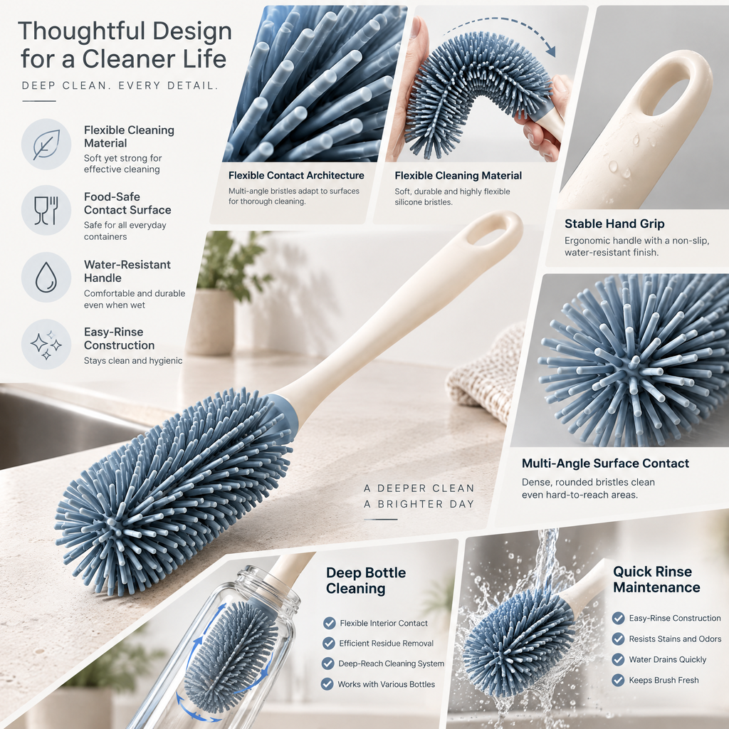 Velnarden™ Flexible Silicone Bottle Cleaning Brush
