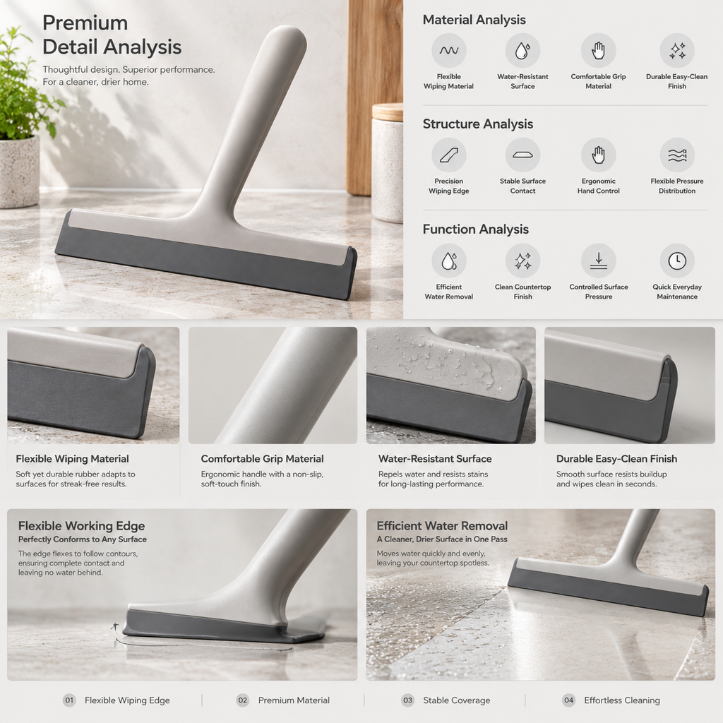 Velnarden™ Compact Countertop Squeegee